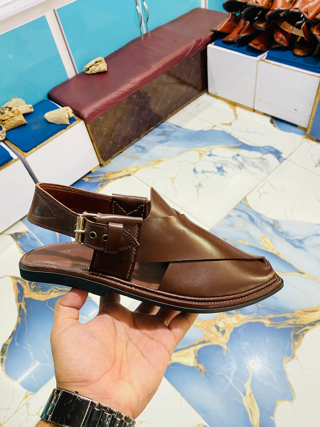 Border Gulty Peshawari (Brown)