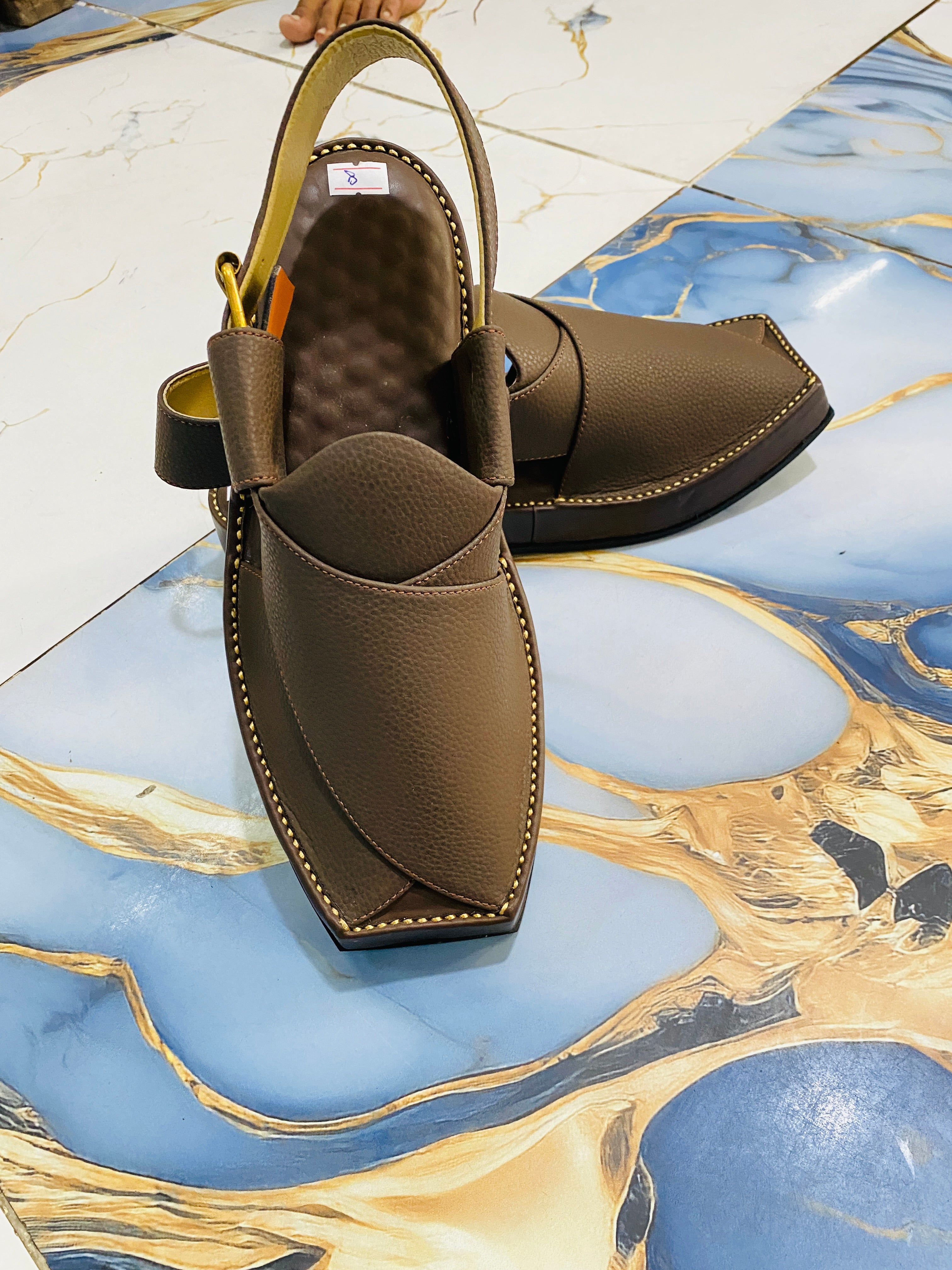 Smart Kaptaan Peshawari Chappal (Brown)