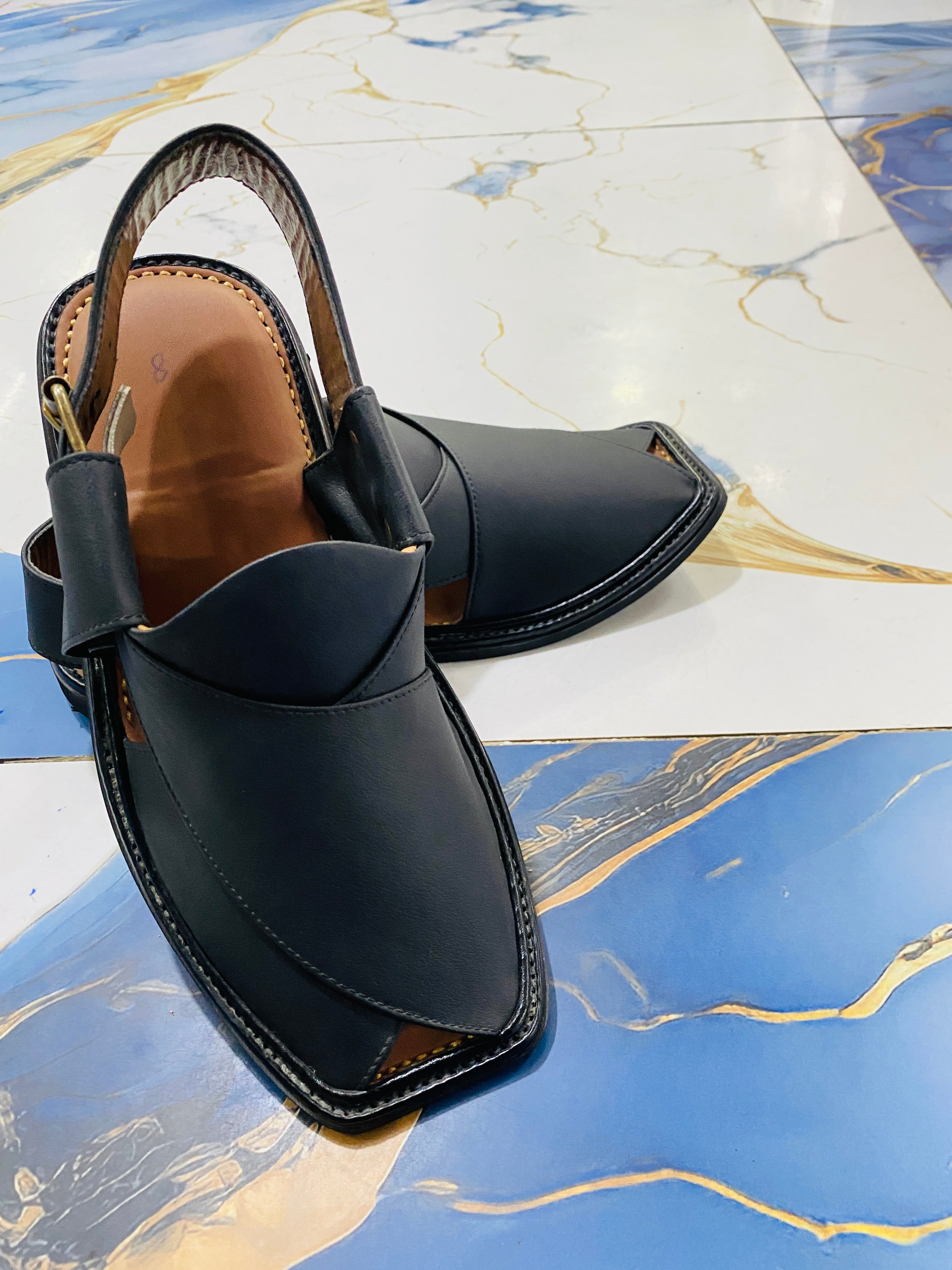 Smart Zalmi Peshawari Chappal (Black)