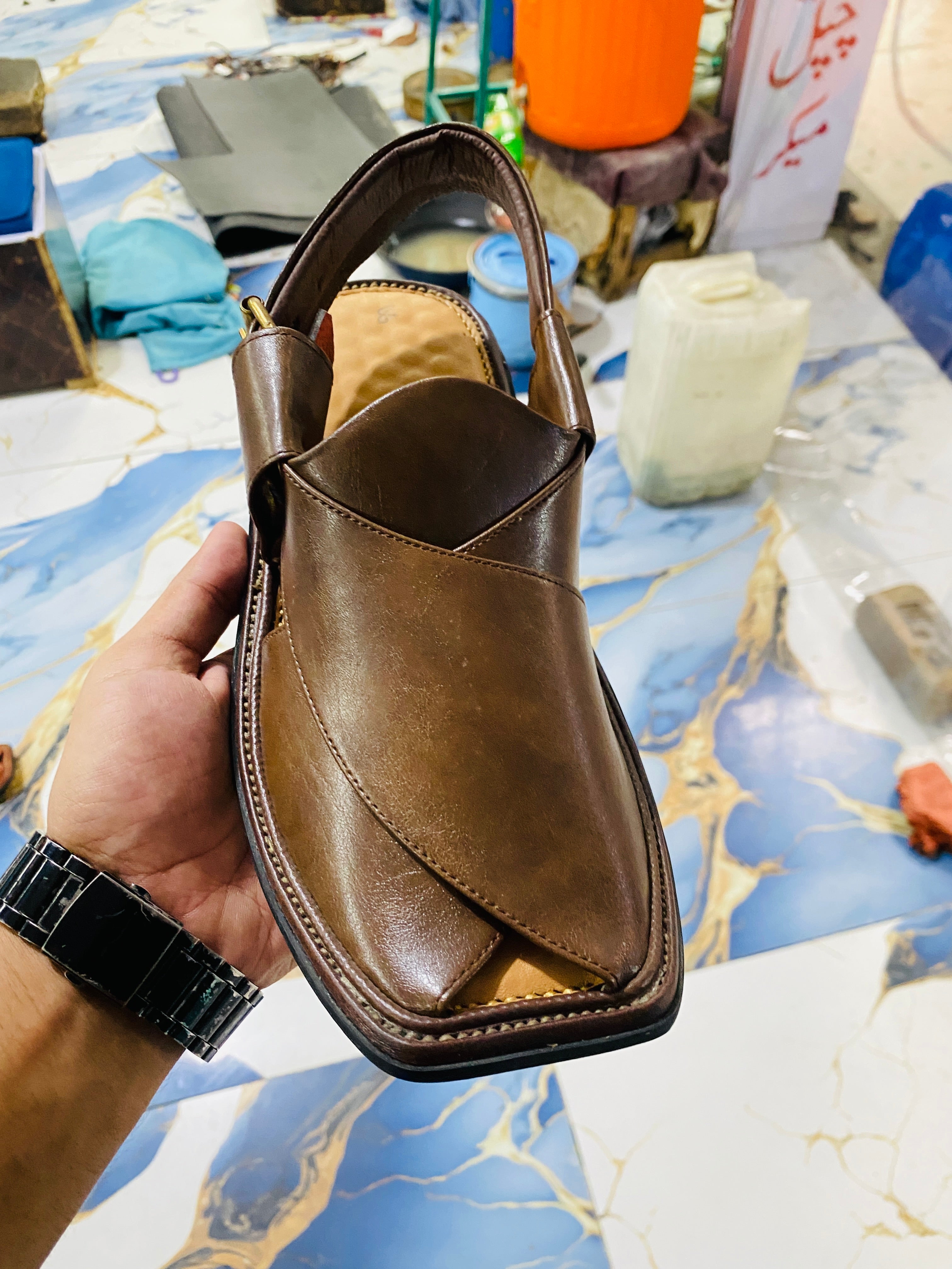 Smart Zalmi Peshawari Chappal (Brown)