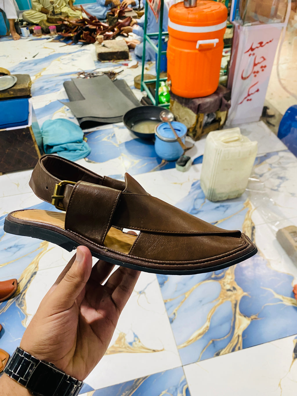 Smart Zalmi Peshawari Chappal (Brown)