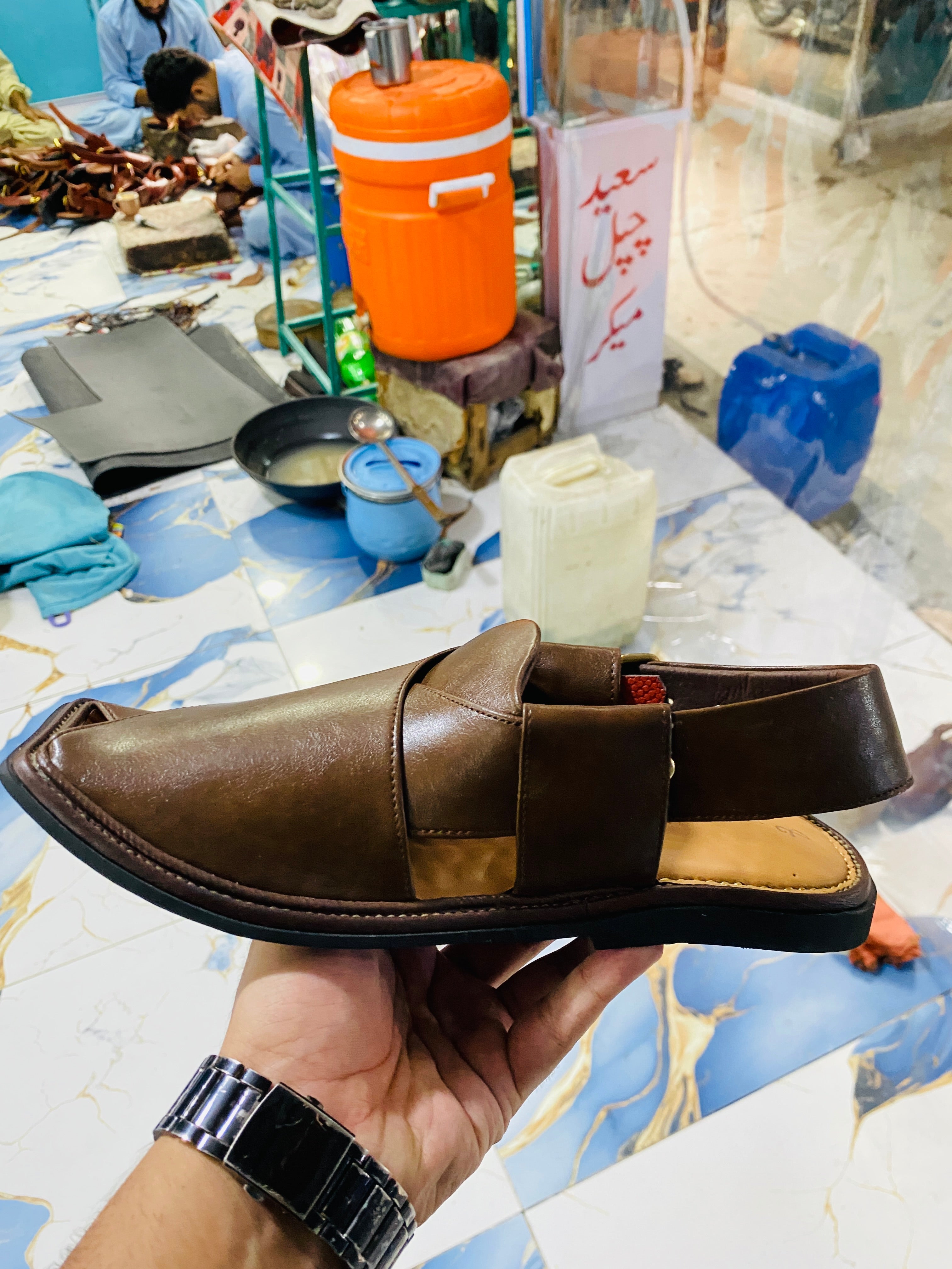 Smart Zalmi Peshawari Chappal (Brown)