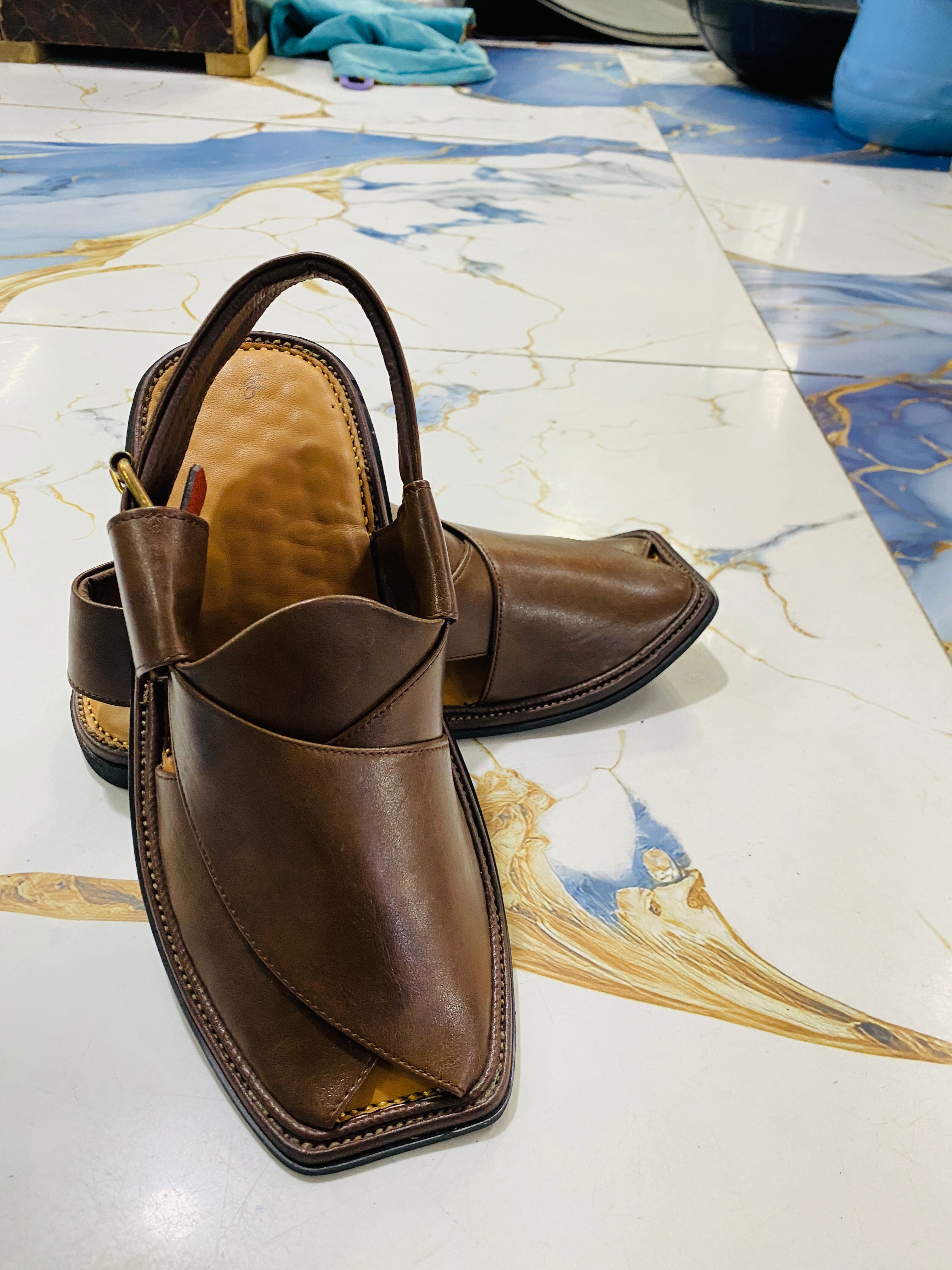 Smart Zalmi Peshawari Chappal (Brown)