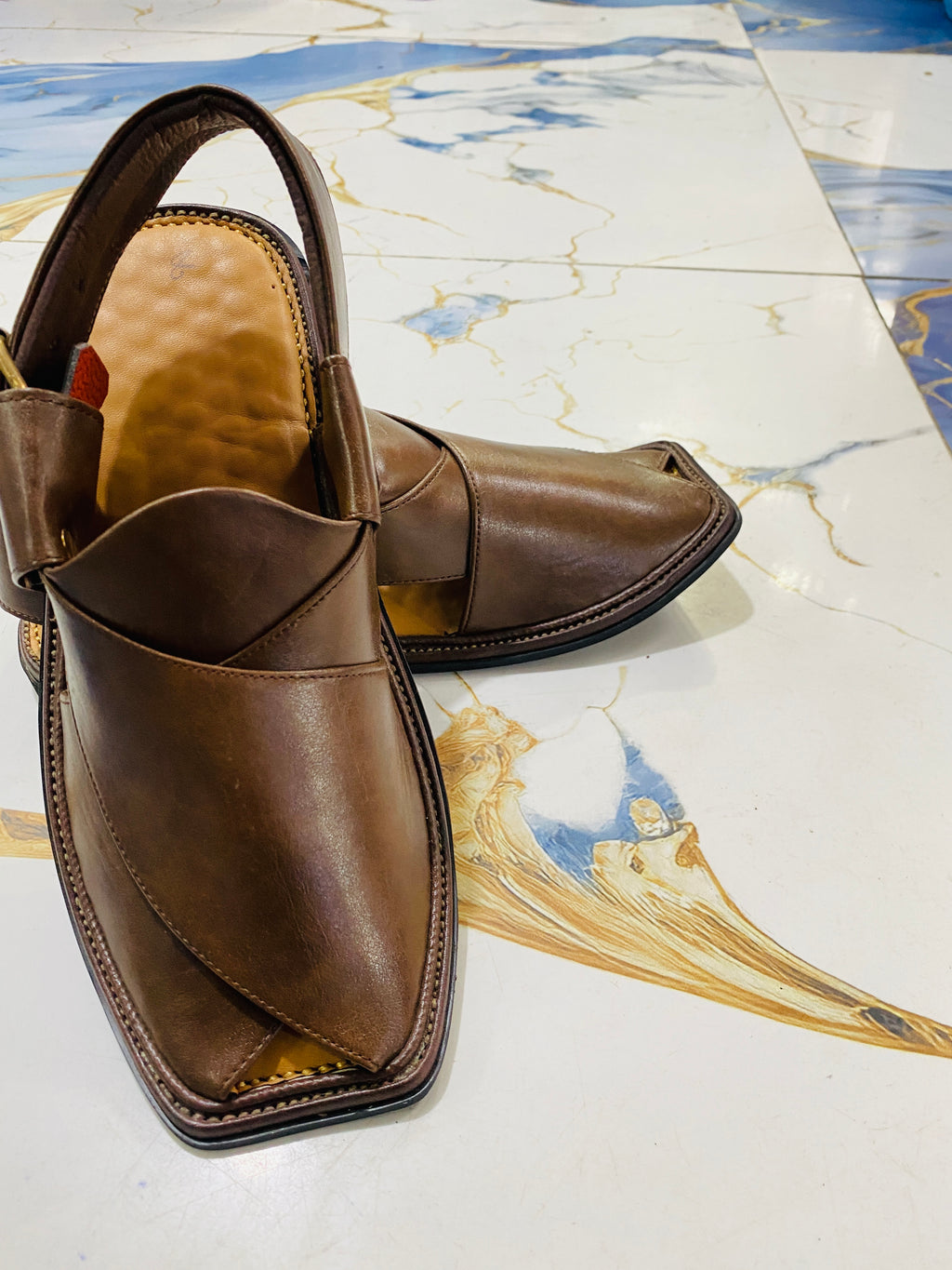 Smart Zalmi Peshawari Chappal (Brown)
